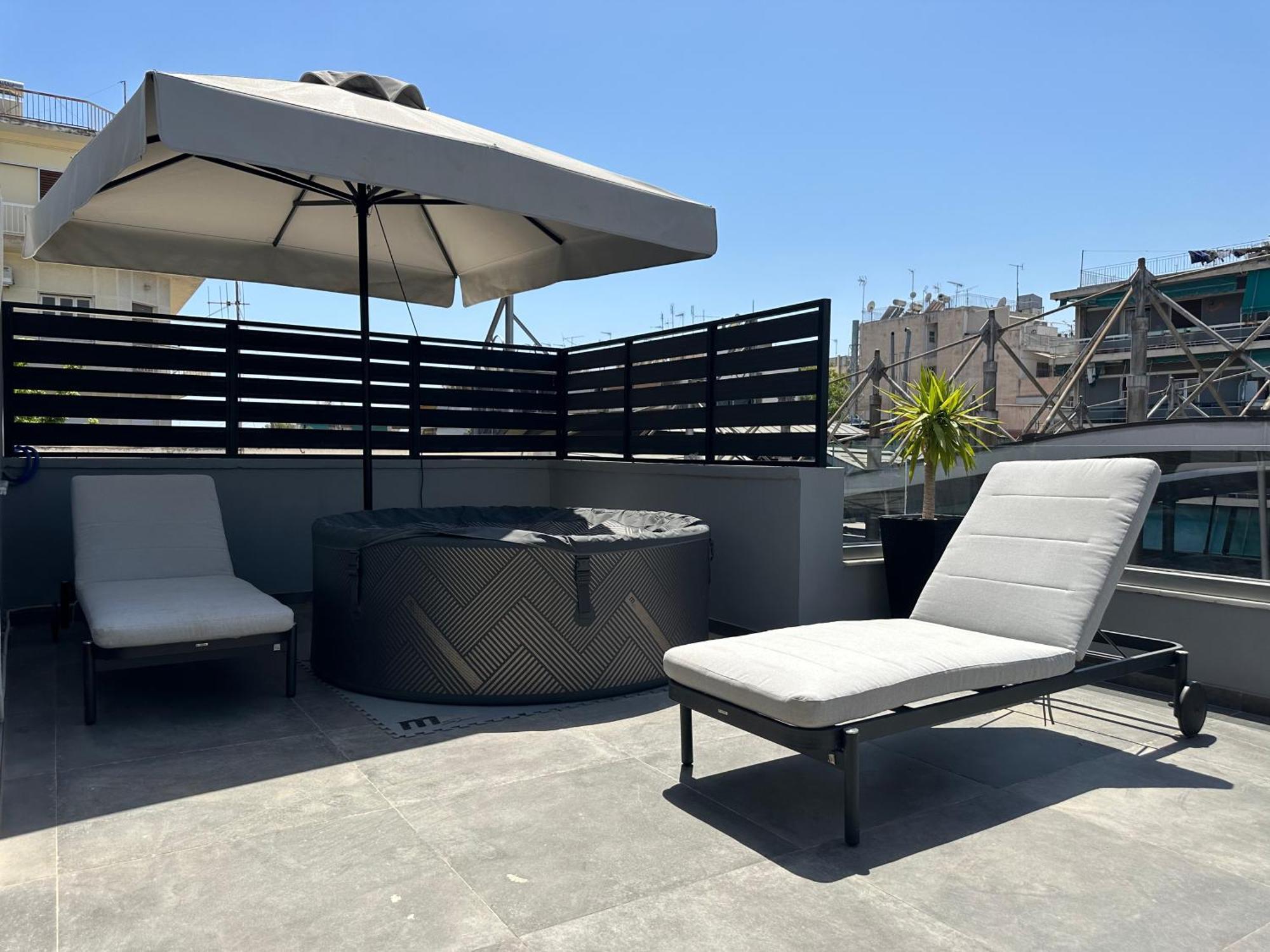 T&T Luxury Apartments - Rooftop Jacuzzi Aten Exteriör bild